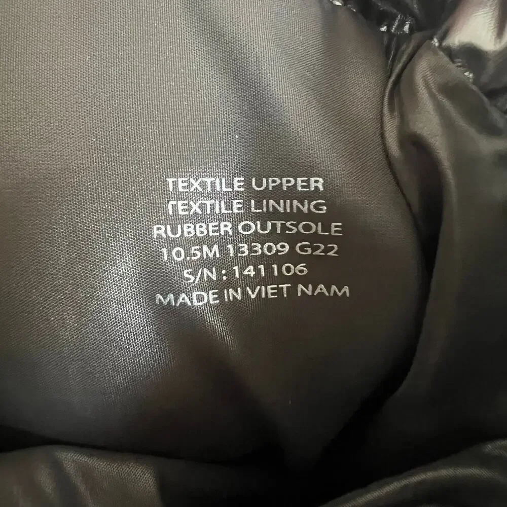 Tory Burch Sleeping Bag Quilted Puffy Platform Sliver Snow Boots Size 10.5